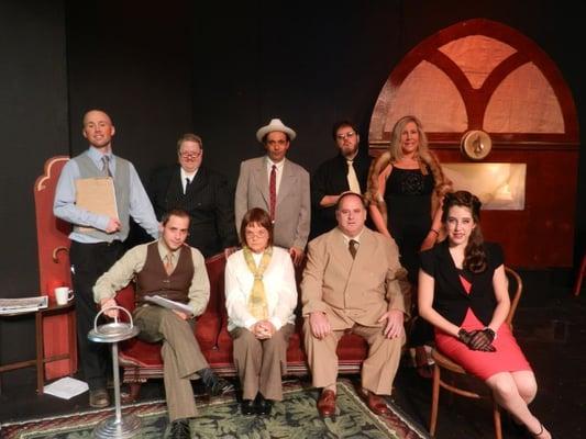 Cast photo from "Vintage Hitchcock: A Live Radio Play," performed in October 2013.