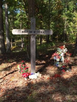 Wooden Cross at the top of the Memorial