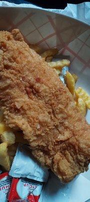 Fried catfish and fries