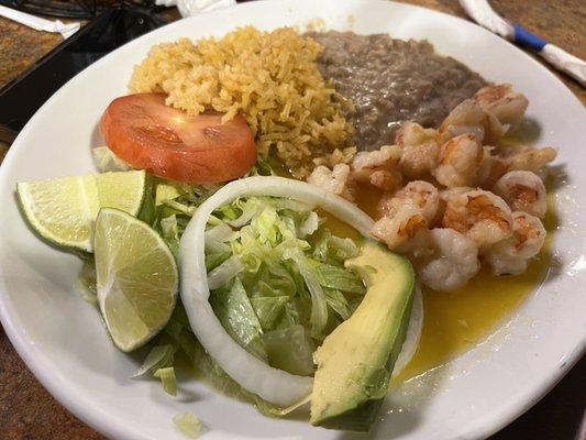 Shrimp in garlic sauce (Camarones al Mojo de Ajo)