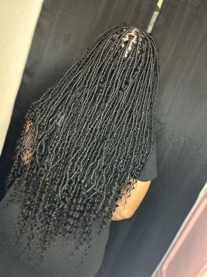 Waist length boho locs !