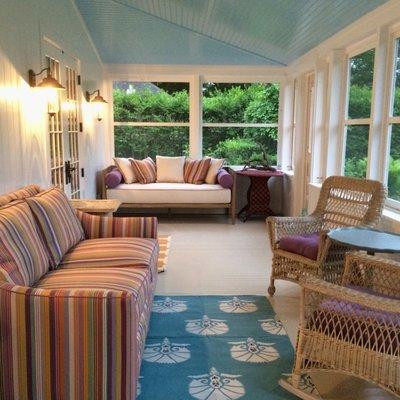 Sun porch suite.  All  Sunbrella and perfect!