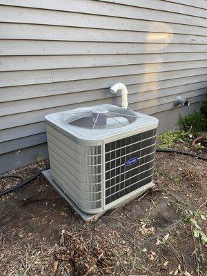 AC installed and cooling the house off!!!