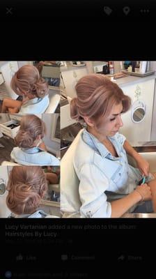 Updo by lucy