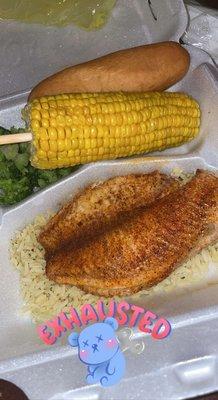 Blackened Tilapia Fish Meal