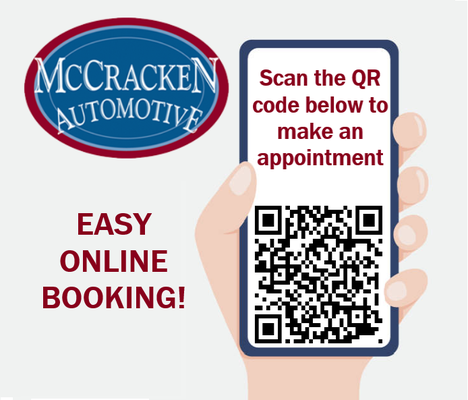 Did you know we now have an easier way to book appointments online? Simply scan the QR code with your phone above!