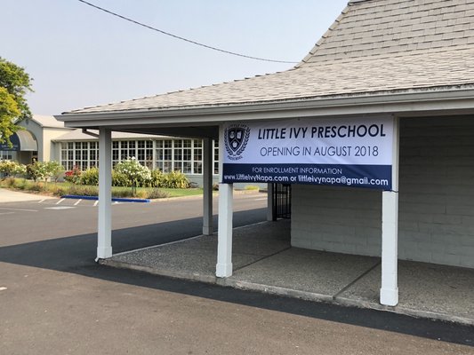 Preschool building main entrance