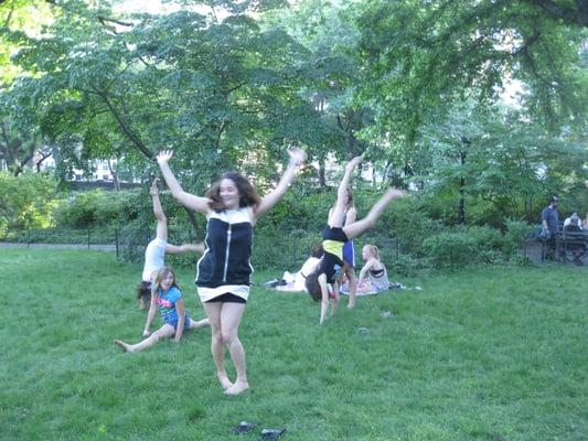 Movement class in Central Park