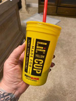 lol, yellow cup.  With a $15 combo?