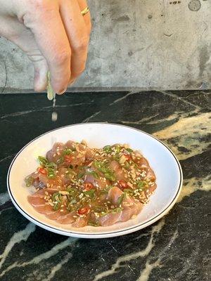 Bigeye crudo special - our specials rotate weekly, sometimes daily!