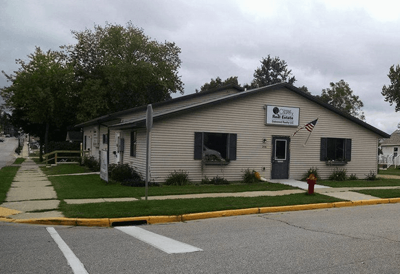 United Country-Oakwood Realty, LLC, 206 N Washington Ave-#A, Viroqua, WI 54665 - on the corner of E.Decker St & N.Washington Ave.