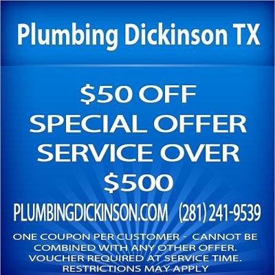 Plumbing Service Dickinson TX