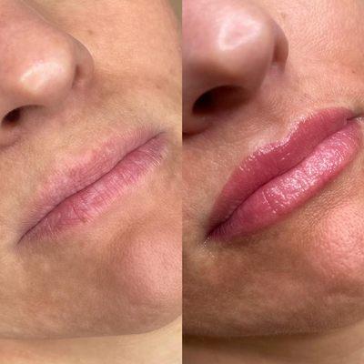 Lip Blushing results at Brow Babe.