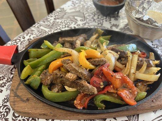 Steak fajitas