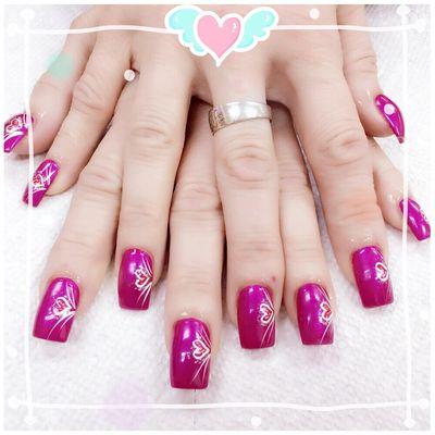 Valentine's nail art