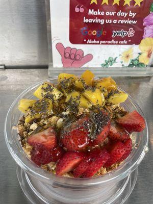 Hawaii Hut Açaí Bowl.