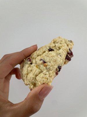 Cranberry orange scone