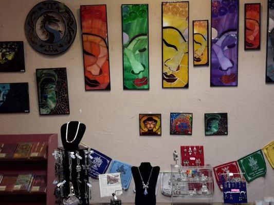 Local artists showing their stuff@ Hot Stuff Gifts