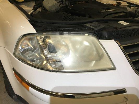 We offer headlight restorations!