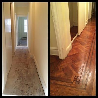 Hallway before and after!