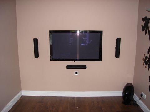 Our first ever TV install. Special Thanks to Blane- our first customer.