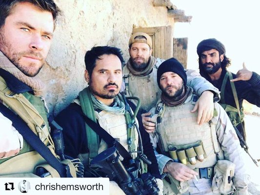 Five lead actors I worked with on "12 Strong", Chris Hemsworth 2017