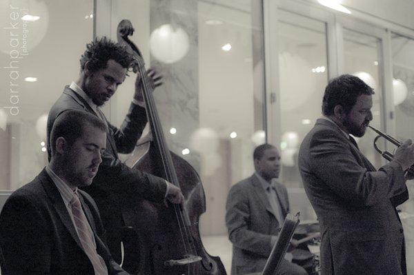 The JPQ playing a wedding at the Parker Meridian Hotel, Palm Springs