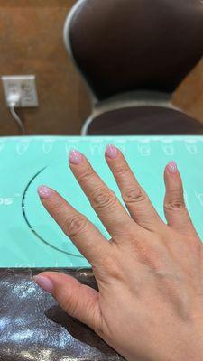 Powder gel manicure