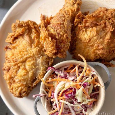 Sweet tea brined fried chicken