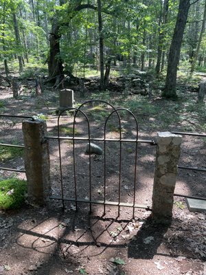 The Boston family historic cemetery.