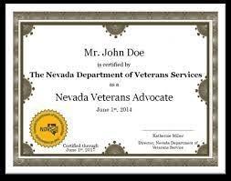 A Nevada Veteran Advocate “NVA” is a volunteer that helps connect Veterans, Service members, their families, and their survivors to benefits