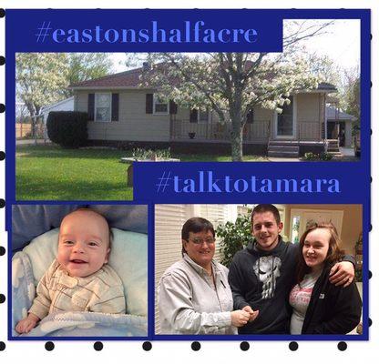 Easton is on lucky baby. His grandmas made sure he would have a great house on a 1/2ac to grow up in. #talktotamara