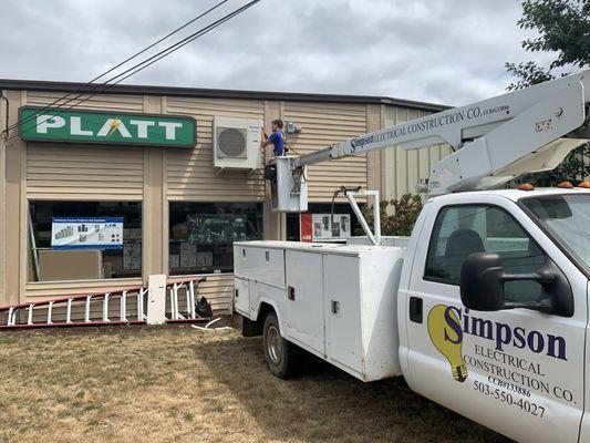 We are EPA 608 certified and we were trusted by Platt Electric to install a 3 head Panasonic mini split system in McMinnville.