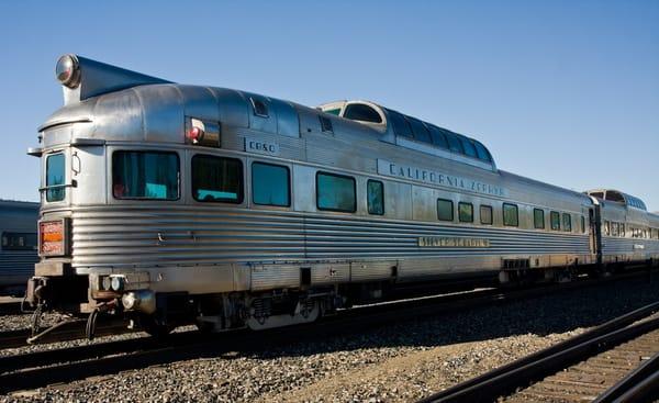 California Zephyr Silver Solarium lounge/dining dome car