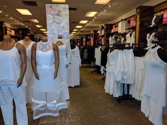 Plenty of white outfits to choose from