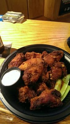 These wings at Thirsty Moose Saloon are Excellent!  They are huge and taste like my home made wings!