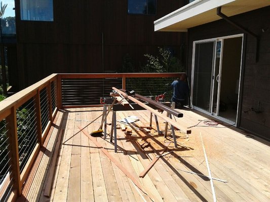 Completely renovated rotted deck in Sausalito.