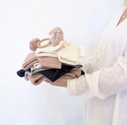 Beautiful Organic cotton baby clothing, lush and soft blankets  and toys