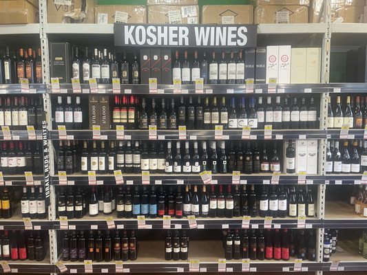 We stock a wide selection of Kosher wines and spirits including Mevushal and Passover wines.