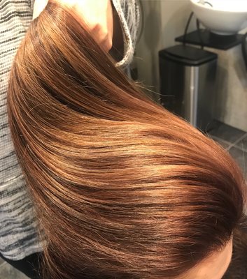 Beautiful organic highlights using Kevin Murphy color line