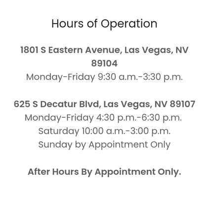 Tax Season Hours of Operation & Locations!