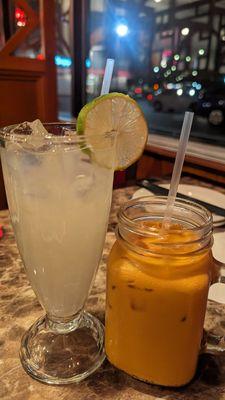 Lemonade and Thai Tea