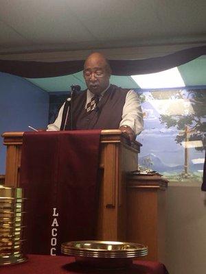 Bro. Howard Anderson delivering the word straight from bible.