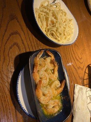 Garlic shrimp scampi