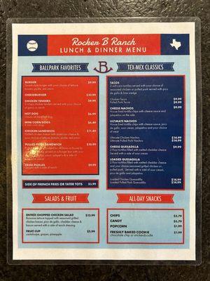 Lunch & Dinner menu