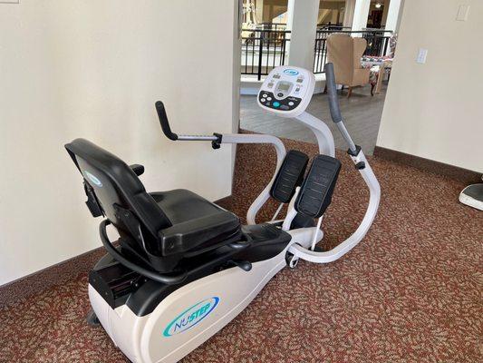 Gym equipment:  NuStep