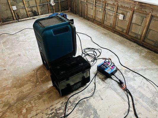 Dehumidifier drying equipment