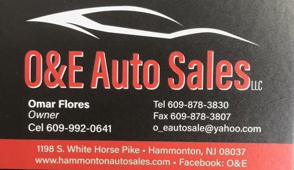 O&E Auto Sales