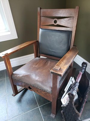 Sturdy antique rocker