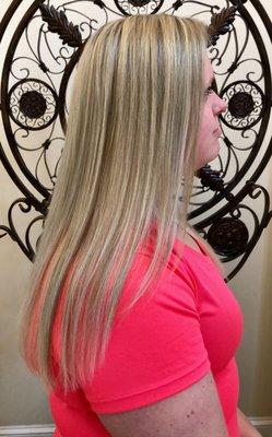 Full Foil blonde highlights